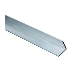 Stanley Hardware 4204BC Series N247-452 Angle Stock, 1-1/2 in L Leg, 72 in L, 1/8 in Thick, Aluminum, Mill 