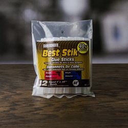 Surebonder BS-12 Glue Stick, Solid, Odorless, Clear 