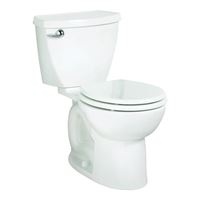 American Standard Cadet 3 Series 2880.128ST.020 Flush Toilet, Round Bowl, 1.28 gpf Flush, 12 in Rough-In, 15 in H Rim 