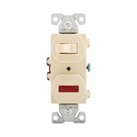 Eaton Wiring Devices 277V-BOX Combination Toggle Switch, 15 A, 120/277 V, Screw Terminal, Steel Housing Material 