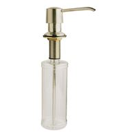 Keeney K612DSBN Soap Lotion Dispenser, Plastic/Stainless Steel, Clear, Brushed Nickel 