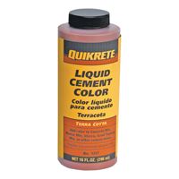 Quikrete 131704 Cement Colorant, Terra Cotta, Liquid, 10 oz Bottle 