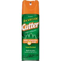 Cutter Backwoods 96280 Insect Repellent, 6 oz Aerosol Can, Liquid, Light Yellow, Deet, Ethanol 