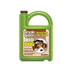 Simple Green 2010000415302 Bio Dog Stain and Odor Remover, Liquid, Fresh, 1 gal, Pack of 4 