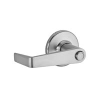 Kwikset 756KNL 26D Entry Door Lever, Pushbutton Lock, Satin Chrome, Zinc, Residential, Re-Key Technology: SmartKey 