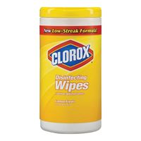 Clorox 01628 Disinfecting Wipes Can, Liquid, Citrus, White 
