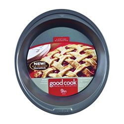 Goodcook 04035 Pie Pan, 9 in Dia, 13-1/2 in OAL, Steel, Non-Stick: Yes, Dishwasher Safe: No 