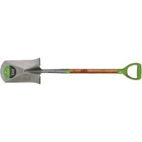 AMES 2593800 Garden Spade, 8-1/4 in W Blade, Steel Blade, Hardwood Handle, D-Shaped Handle, 24 in L Handle 