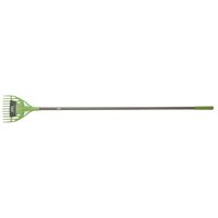 AMES Collector Series 2915900 Shrub Rake, 65-1/8 in OAL, 11 -Tine, Polypropylene Tine, Steel Handle, 60 in L Handle 