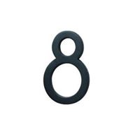 Hy-Ko FM-6 Architectural Series FM-6/8 House Number, Character: 8, 6 in H Character, Black Character, Pack of 3 