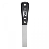 HYDE Black & Silver 02005 Putty Knife, 3/4 in W Blade, HCS Blade, Nylon Handle, Tapered Handle, 7 in OAL 