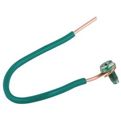 Raco 8983-1 Wire Pigtail, 12 AWG Wire, Copper, Green 