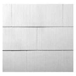 GAF WeatherSide Series 2221000WG Shingle Siding, 12 in L Nominal, 24 in W Nominal, 11/64 in Thick Nominal, White 