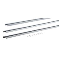 M-D 01040 Jamb Weatherstrip Kit, 5/8 in W, 3/16 in Thick, 84 in L, Aluminum/Vinyl 