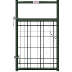 Behlen Country 40132032 Wire-Filled Gate, 36 in W Gate, 50 in H Gate, 6 ga Mesh Wire, 2 x 4 in Mesh, Green 