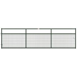 Behlen Country 40132162 Wire-Filled Gate, 192 in W Gate, 50 in H Gate, 6 ga Mesh Wire, 2 x 4 in Mesh, Green 