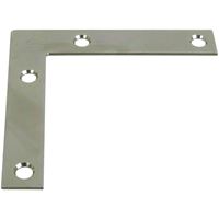 National Hardware 117BC Series N266-544 Corner Brace, 3-1/2 in L, 5/8 in W, 3-1/2 in H, Steel, Zinc, 0.07 Thick Material 