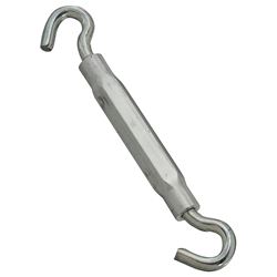 National Hardware 2174BC Series N222-018 Turnbuckle, 130 lb Working Load, 5/16-18 in Thread, Hook, Hook, 9 in L Take-Up 
