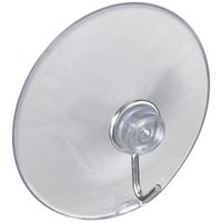 National Hardware V2524 Series N259-952 Suction Cup, Steel Hook, PVC Base, Clear Base, 2 lb Working Load 5 Pack 