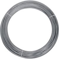 National Hardware 2568BC Series N266-973 Wire, 0.1055 in Dia, 100 ft L, 12 Gauge, 300 lb Working Load, Galvanized Steel 