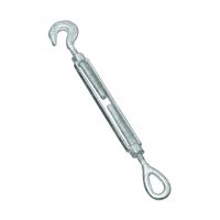 National Hardware 3272BC Series N177-519 Turnbuckle, 1040 lb Working Load, 1/2 in Thread, Hook, Eye, 9 in L Take-Up 