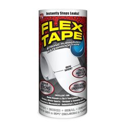 Flex Tape TFSWHTR0805 Tape, 5 ft L, 8 in W, Rubber Backing 