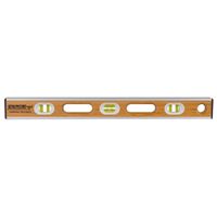 Johnson Eco-Tech Series 1610-2400 Bamboo Level, 24 in L, 6-Vial, Non-magnetic, Wood, Brown 