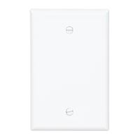 Eaton Wiring Devices PJ13LA Blank Wallplate, 4.87 in L, 3.13 in W, 0.08 in Thick, 1 -Gang, Polycarbonate 