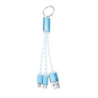 Hy-Ko KC636 Charging Cable Duo Key Ring, Pack of 5 