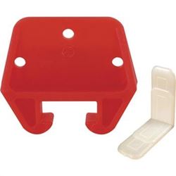 Prime-Line CCSC 7156 Drawer Track Guide Kit, Undermount Mounting, Plastic, Red 