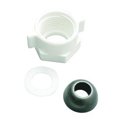 Plumb Pak PP835-49 Ballcock Coupling Nut with Cone Washer, 5/8 in, Plastic 