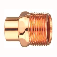 Elkhart Products 104-2 Series 30444 Street Pipe Adapter, 3/4 in, FTG x MIP, Copper 