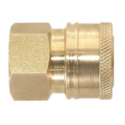 VALLEY INDUSTRIES PK-85300103 Coupler, 3/8 in Connection, Quick Connect x FNPT, Brass 