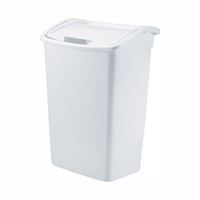 Rubbermaid 2803 FG280300WHT Waste Basket, 45 qt Capacity, Polyethylene, White, 22 in H, Pack of 6 