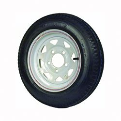 MARTIN Wheel DM412B-5C-I Trailer Tire, 1120 lb Withstand, 4-1/2 in Dia Bolt Circle, Rubber 