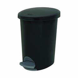 Sterilite Ultra 10819002 Waste Basket, 2.6 gal Capacity, Plastic, Black, 13-3/8 in H 2 Pack 
