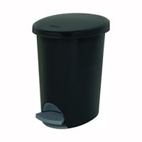 Sterilite Ultra 10819002 Waste Basket, 2.6 gal Capacity, Plastic, Black, 13-3/8 in H, Pack of 2 