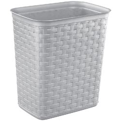 Sterilite 10346A06 Waste Basket, 3.4 gal Capacity, Plastic, Cement, 12-5/8 in H 