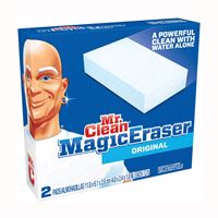 MR CLEAN 43515 Magic Eraser, 4.6 in L, 2.6 in W, 1 in Thick 