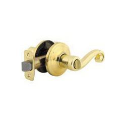 Kwikset Signature Series 730LL3CP Privacy Lever, Thumbturn Lock, Polished Brass, Zinc, Residential, Reversible Hand 