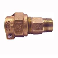 Legend T-4300NL Series 313-209NL Pipe Connector, 3/4 x 1 in, Pack Joint CTS x MNPT, Bronze, 100 psi Pressure 