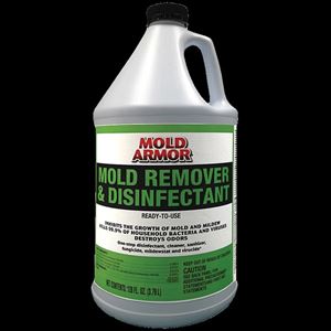 Mold Armor FG550 Mold Remover and Disinfectant, 1 gal, Liquid, Benzaldehyde Organic, Clear 4 Pack
