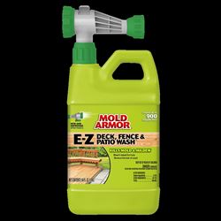Mold Armor FG51264 Deck and Fence Wash, Liquid, Yellow, 64 oz, Spray Dispenser 6 Pack 