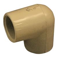 NIBCO T00100D Pipe Elbow, 1/2 in, Female x Solvent Weld, 90 deg Angle, CPVC, 40 Schedule, 140 psi Pressure 