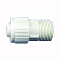 Flair-It 16872 Tube to Pipe Adapter, 3/4 in, PEX x MPT, Polyoxymethylene, White 