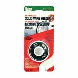 Oatey 53014 Leaded Solder, 1/4 lb Carded, Solid, Silver, 361 to 421 deg F Melting Point 