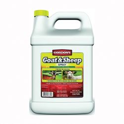 Gordons 7631072 Goat and Sheep Spray, Liquid, Yellow, Solvent, 1 gal 