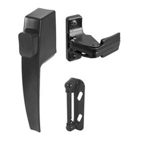 Prime-Line K 5007 Pushbutton Latch, Aluminum, 5/8 to 1-1/4 in Thick Door