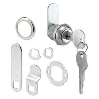 Defender Security U 9941 Drawer and Cabinet Lock, Keyed Lock, Y11 Yale Keyway, Stainless Steel 