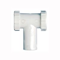 Plumb Pak PP20667 Center Outlet and Tailpiece, 1-1/2 in, Slip-Joint, Plastic, White 